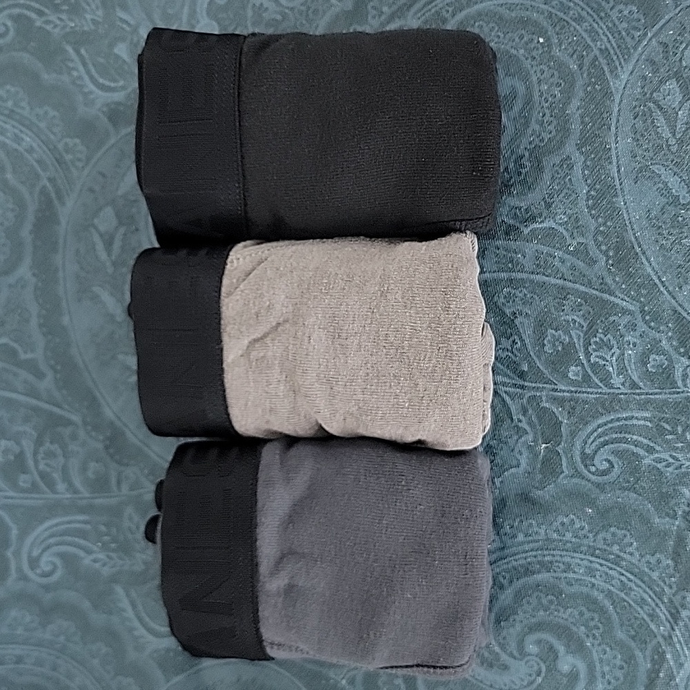 New Hanes 3 pairs Cotton/Polyester Tagless No Rise Up Boxer Briefs S/P